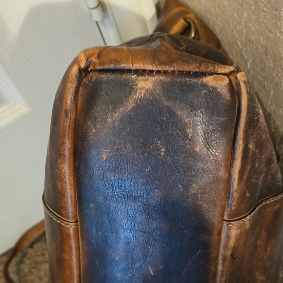 Patricia Nash Distressed Brown Leather Tote - Picture 5 of 13